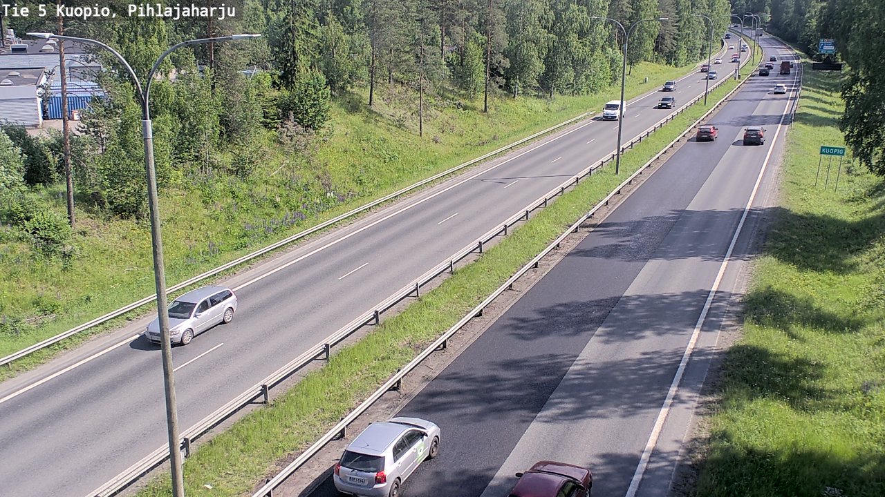 Kelikamerat Kuva Tie 5 Kuopio, Pihlajaharju, Kuopio, Pohjois-Savo