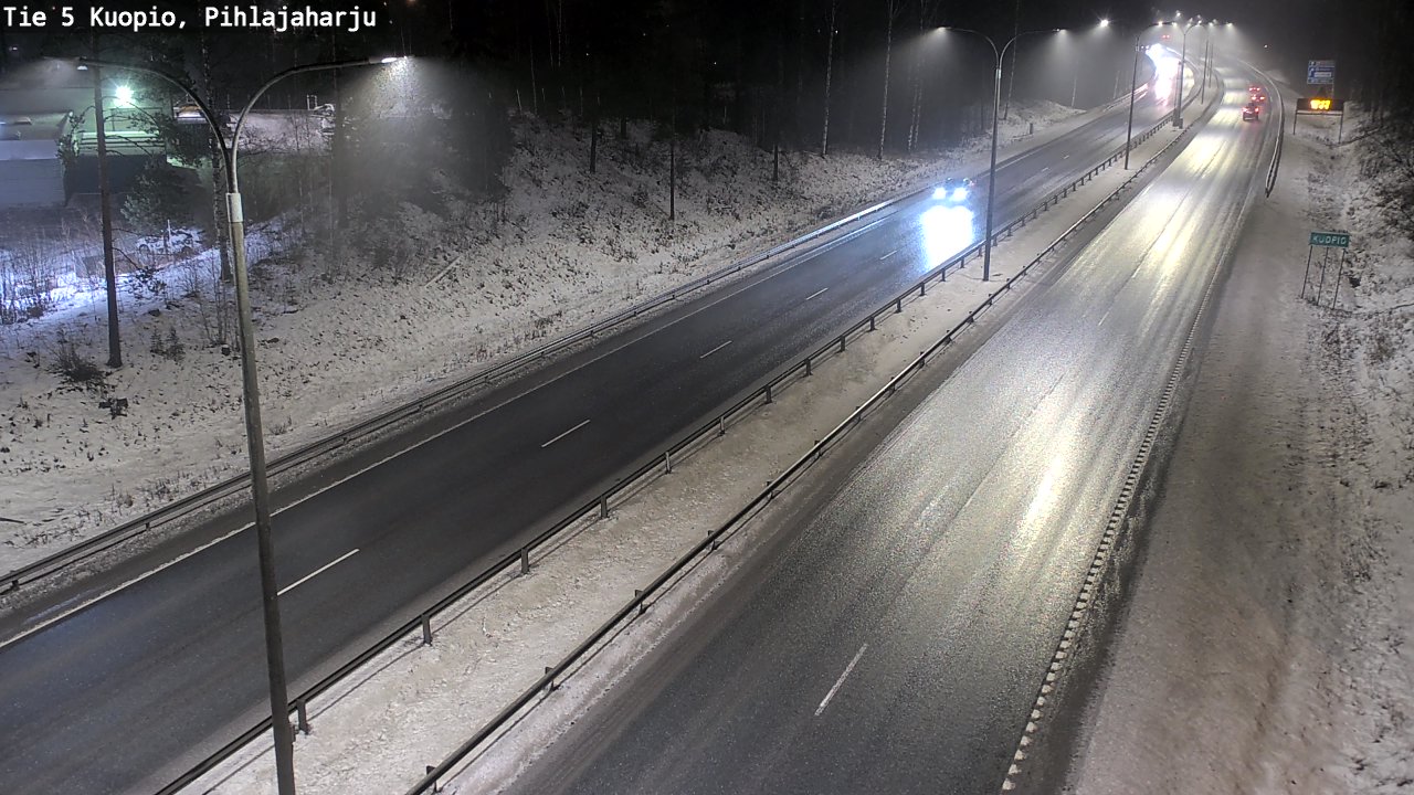 Weather Camera Image Road 5 Kuopio, Pihlajaharju, Kuopio, Pohjois-Savo