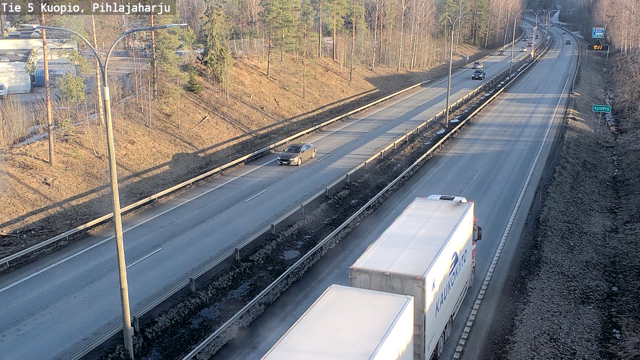 Kelikamerat Kuva Tie 5 Kuopio, Pihlajaharju, Kuopio, Pohjois-Savo