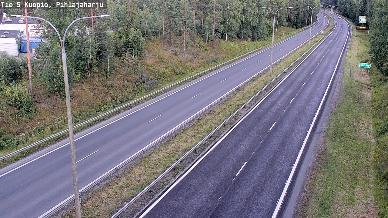 Kelikamerat Kuva Tie 5 Kuopio, Pihlajaharju, Kuopio, Pohjois-Savo