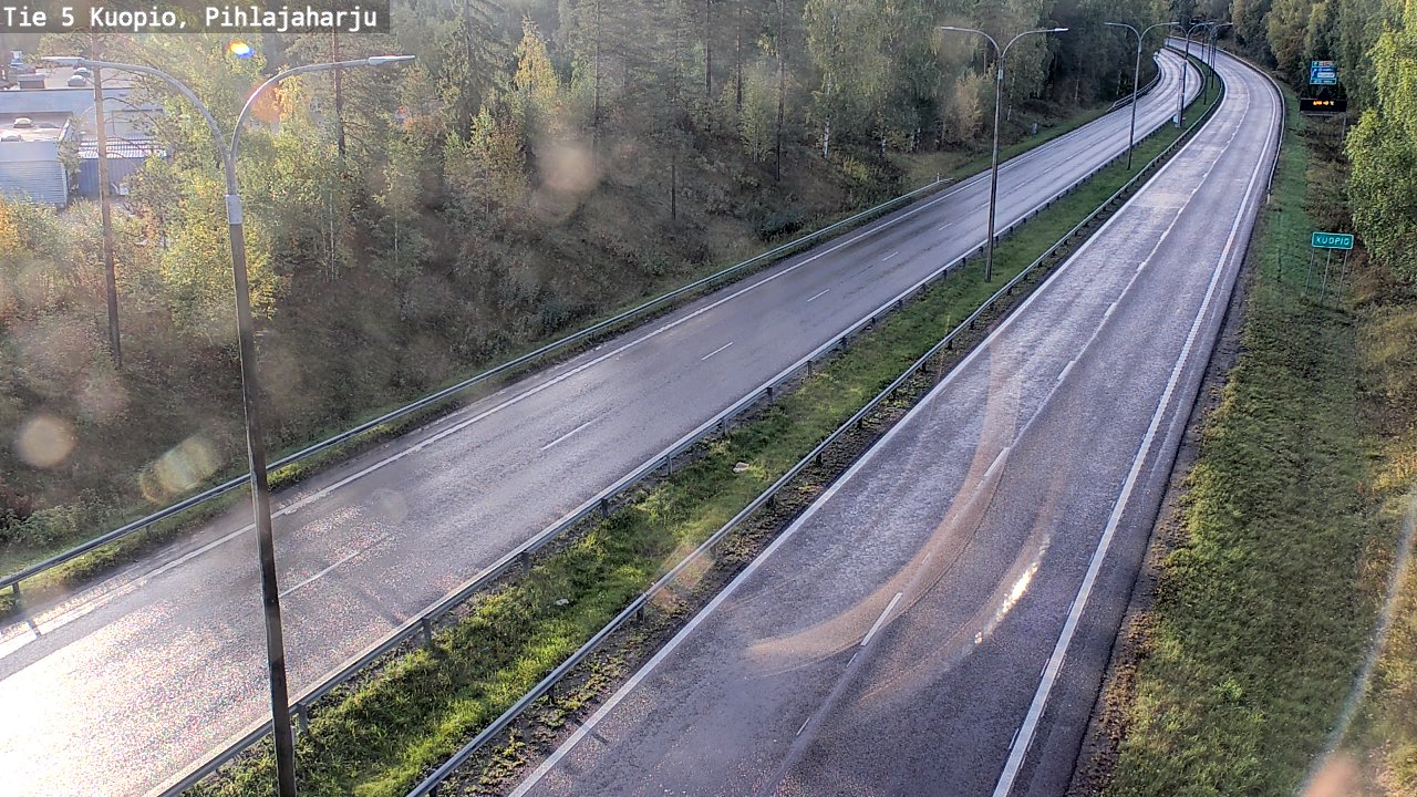 Weather Camera Image Road 5 Kuopio, Pihlajaharju, Kuopio, Pohjois-Savo