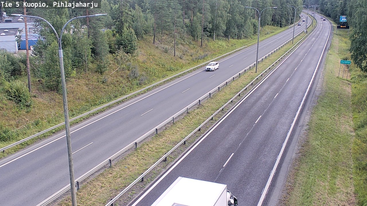 Kelikamerat Kuva Tie 5 Kuopio, Pihlajaharju, Kuopio, Pohjois-Savo