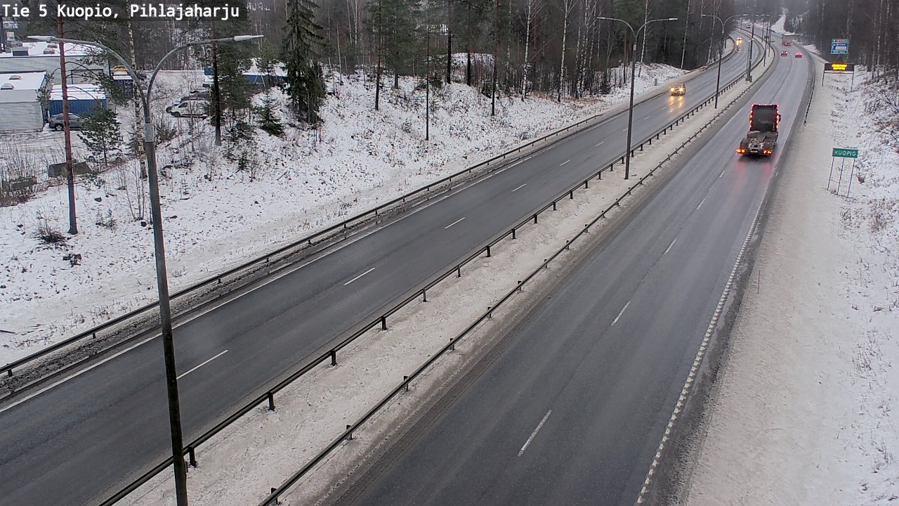 Weather Camera Image Road 5 Kuopio, Pihlajaharju, Kuopio, Pohjois-Savo