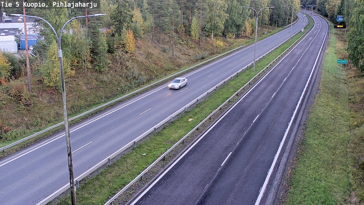 Weather Camera Image Road 5 Kuopio, Pihlajaharju, Kuopio, Pohjois-Savo