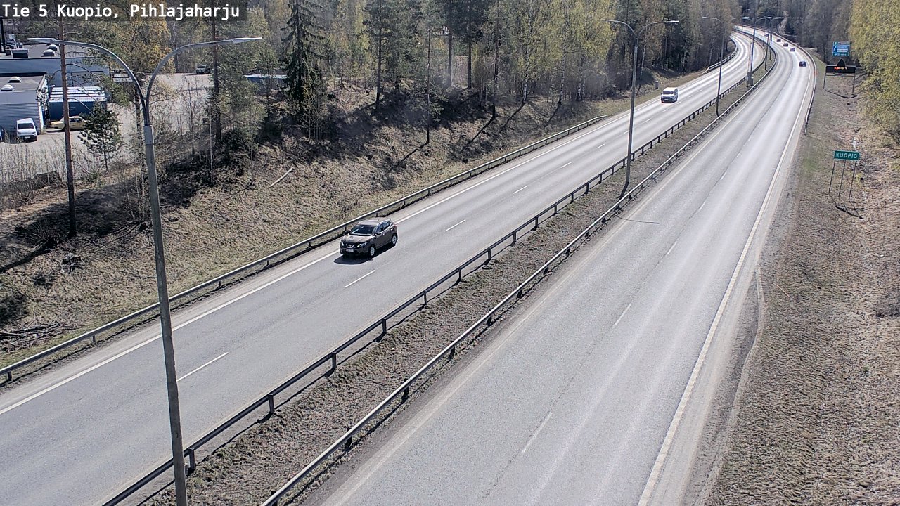 Weather Camera Image Road 5 Kuopio, Pihlajaharju, Kuopio, Pohjois-Savo