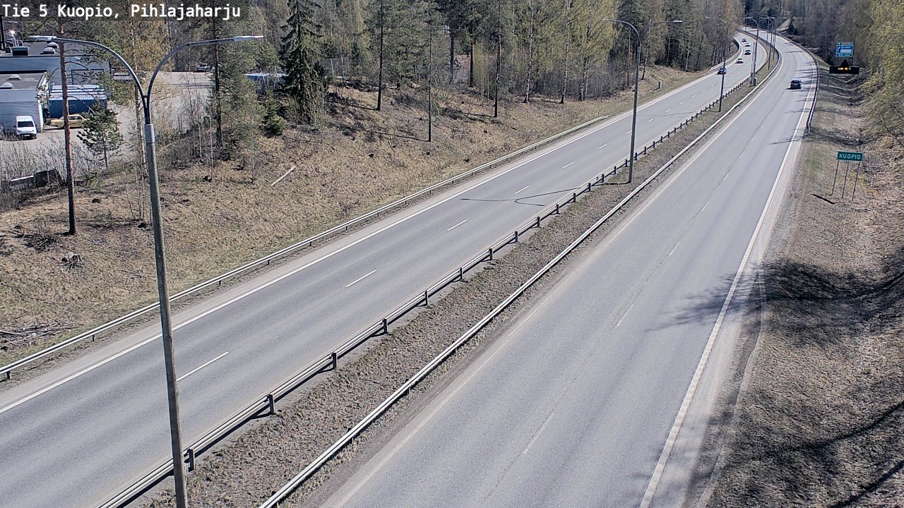 Weather Camera Image Road 5 Kuopio, Pihlajaharju, Kuopio, Pohjois-Savo