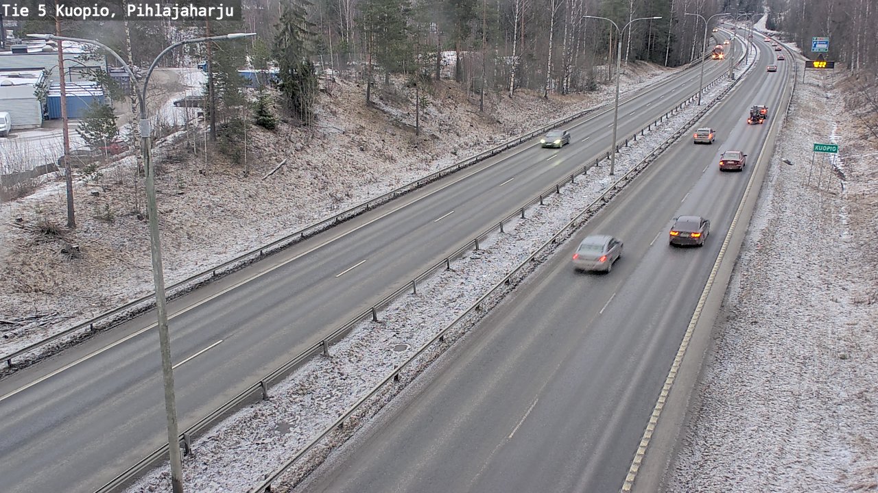 Kelikamerat Kuva Tie 5 Kuopio, Pihlajaharju, Kuopio, Pohjois-Savo