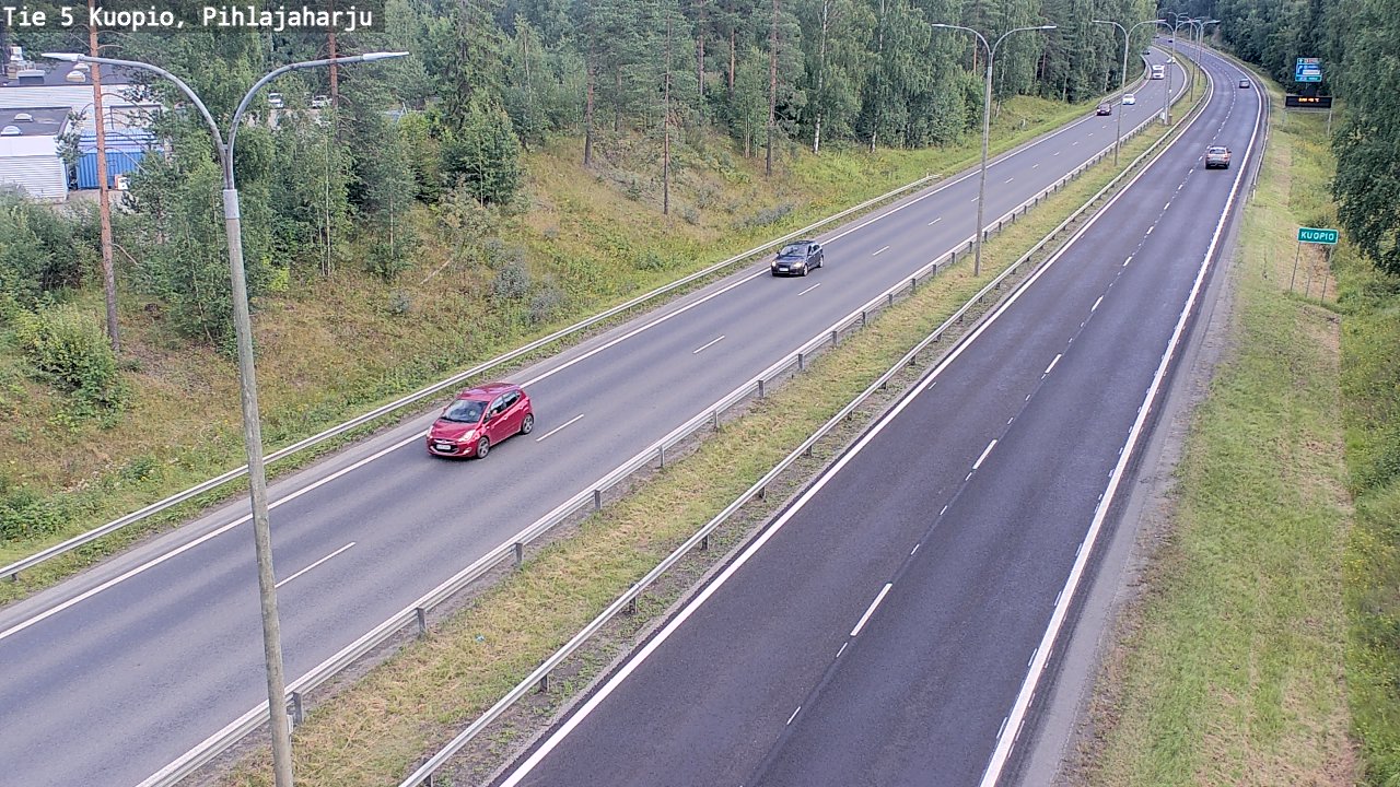 Kelikamerat Kuva Tie 5 Kuopio, Pihlajaharju, Kuopio, Pohjois-Savo