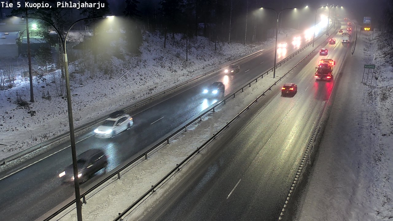 Weather Camera Image Road 5 Kuopio, Pihlajaharju, Kuopio, Pohjois-Savo