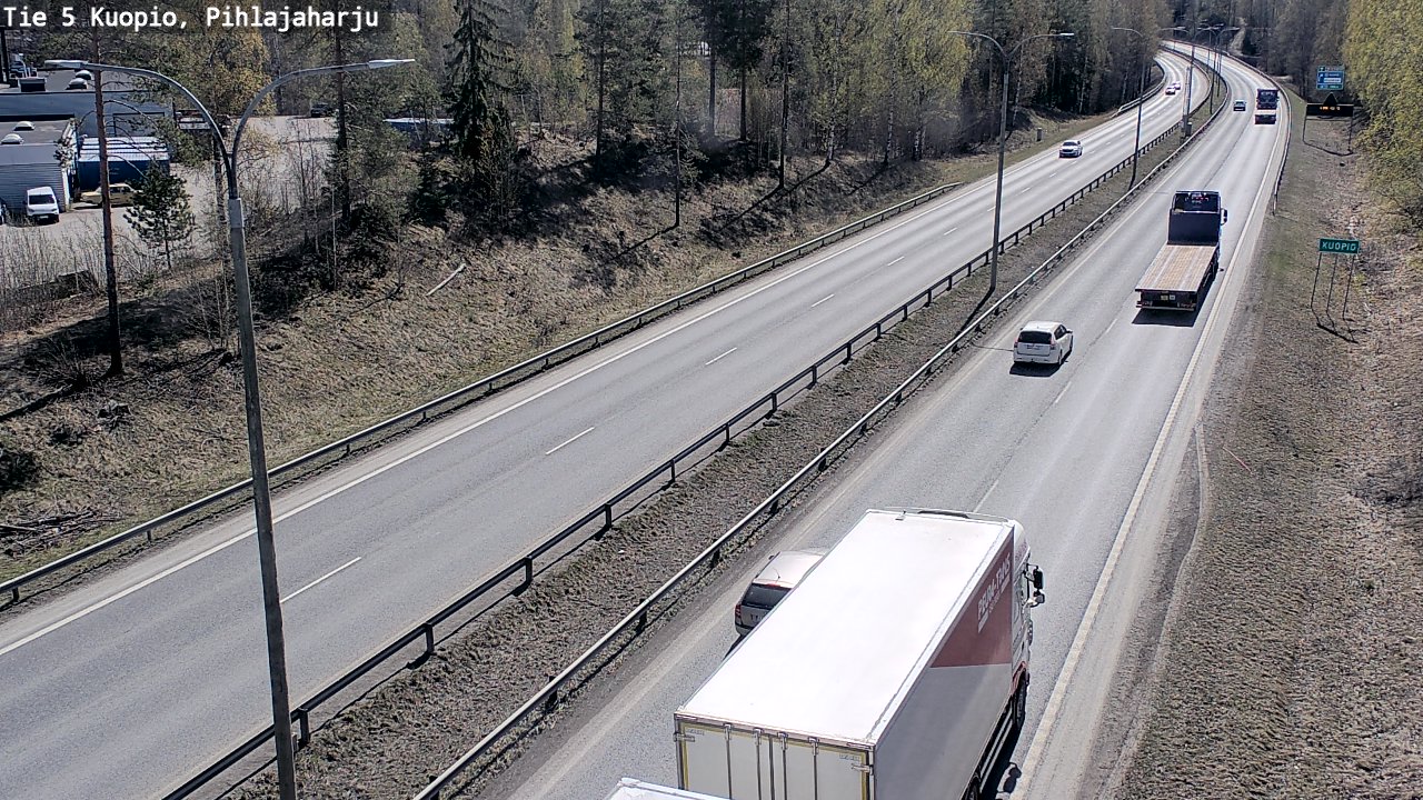 Weather Camera Image Road 5 Kuopio, Pihlajaharju, Kuopio, Pohjois-Savo