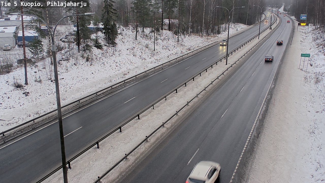 Weather Camera Image Road 5 Kuopio, Pihlajaharju, Kuopio, Pohjois-Savo