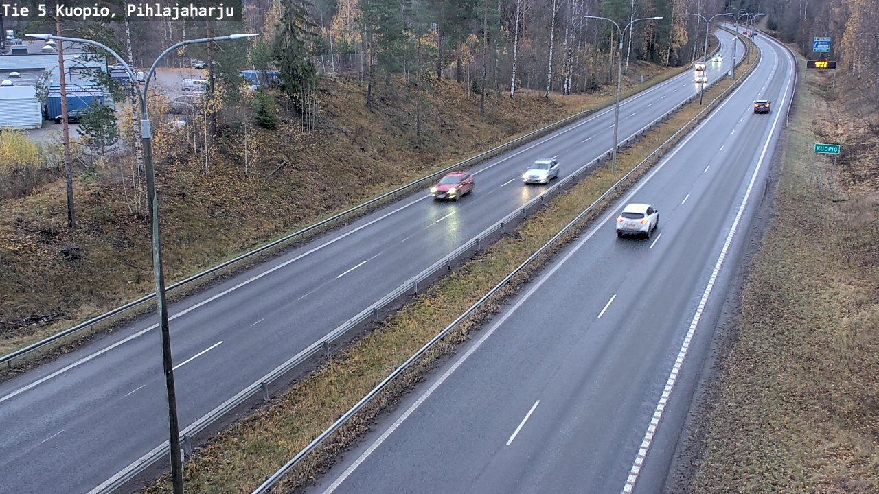 Weather Camera Image Väg 5 Kuopio, Pihlajaharju, Kuopio, Pohjois-Savo