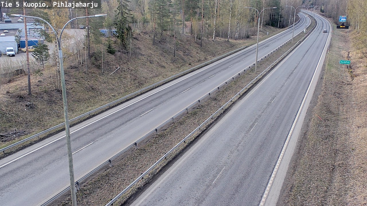 Weather Camera Image Road 5 Kuopio, Pihlajaharju, Kuopio, Pohjois-Savo