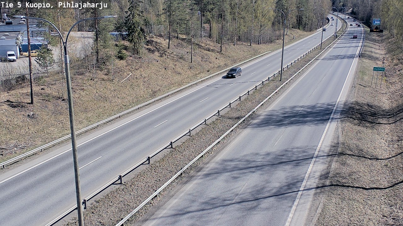 Weather Camera Image Road 5 Kuopio, Pihlajaharju, Kuopio, Pohjois-Savo