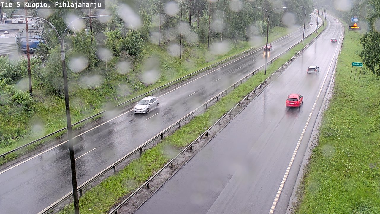 Weather Camera Image Väg 5 Kuopio, Pihlajaharju, Kuopio, Pohjois-Savo