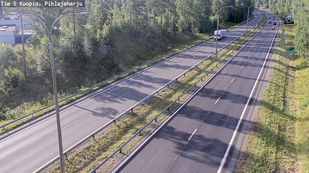 Weather Camera Image Väg 5 Kuopio, Pihlajaharju, Kuopio, Pohjois-Savo