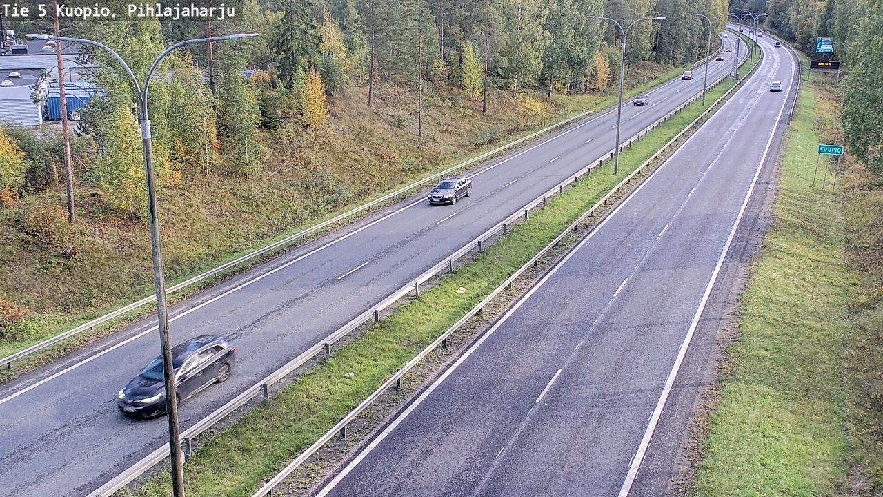 Weather Camera Image Road 5 Kuopio, Pihlajaharju, Kuopio, Pohjois-Savo