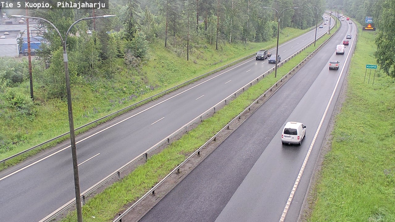 Weather Camera Image Väg 5 Kuopio, Pihlajaharju, Kuopio, Pohjois-Savo