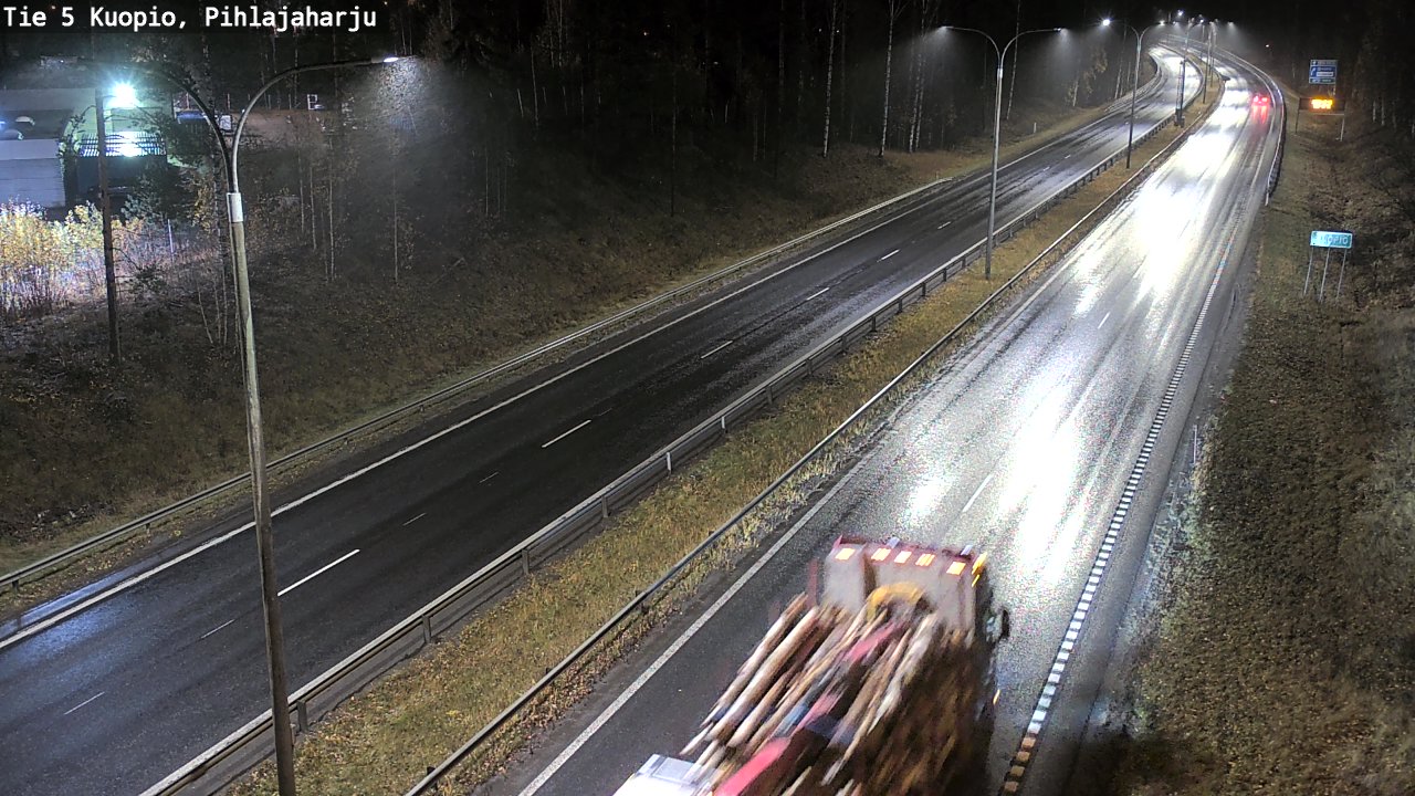Weather Camera Image Road 5 Kuopio, Pihlajaharju, Kuopio, Pohjois-Savo