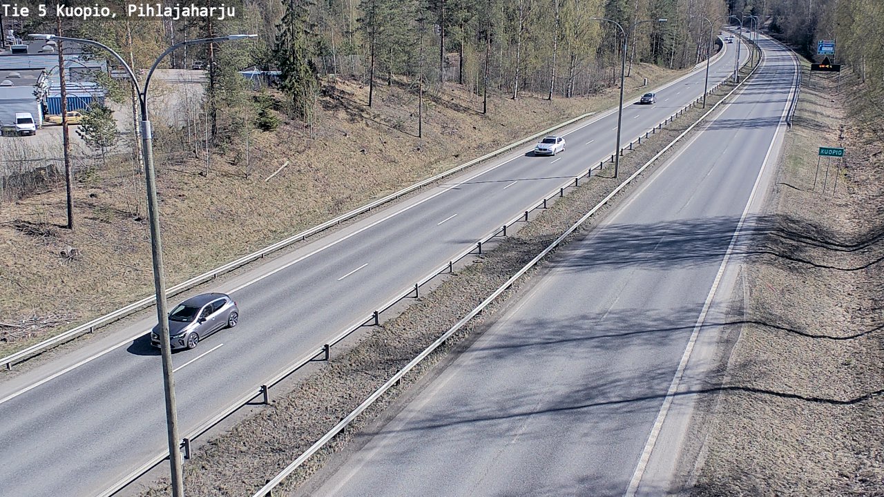 Weather Camera Image Road 5 Kuopio, Pihlajaharju, Kuopio, Pohjois-Savo