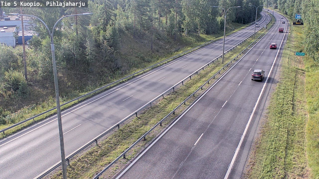 Weather Camera Image Väg 5 Kuopio, Pihlajaharju, Kuopio, Pohjois-Savo
