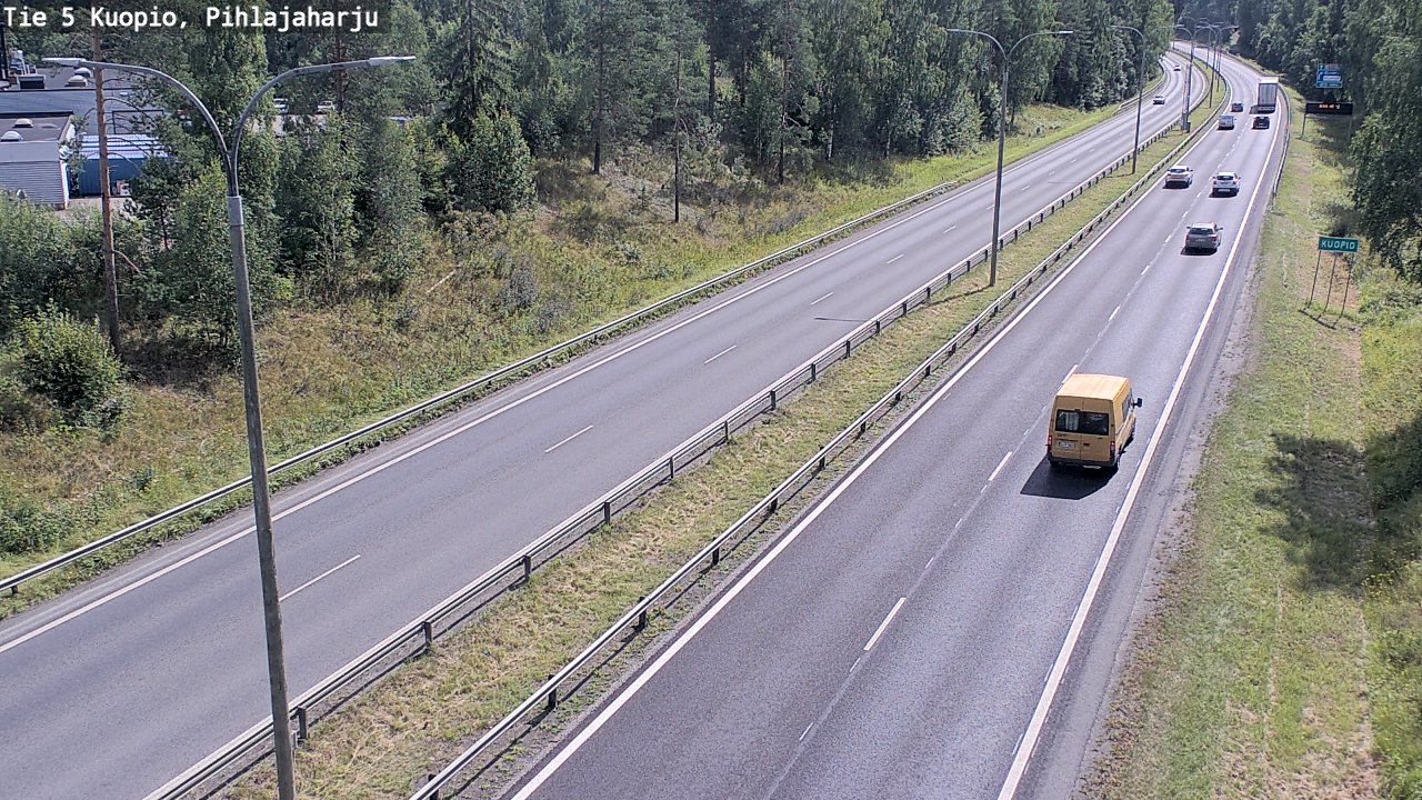 Kelikamerat Kuva Tie 5 Kuopio, Pihlajaharju, Kuopio, Pohjois-Savo