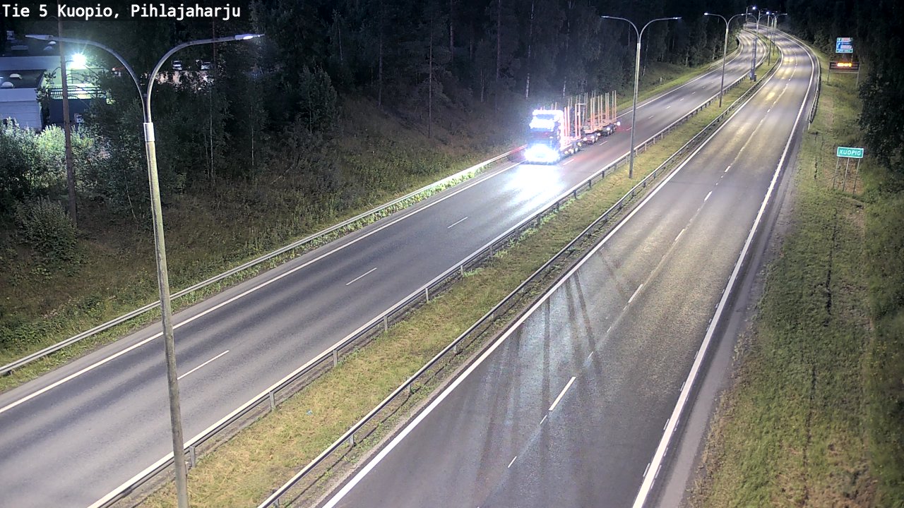 Kelikamerat Kuva Tie 5 Kuopio, Pihlajaharju, Kuopio, Pohjois-Savo
