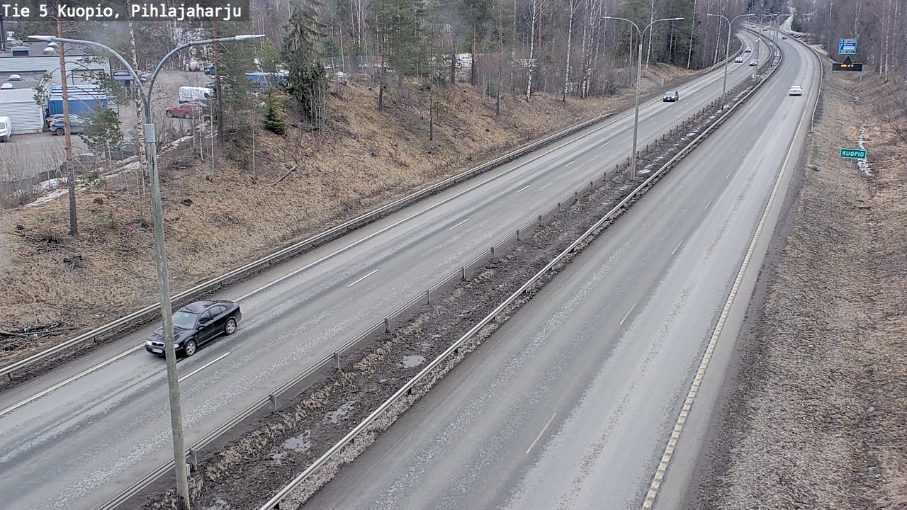 Weather Camera Image Road 5 Kuopio, Pihlajaharju, Kuopio, Pohjois-Savo
