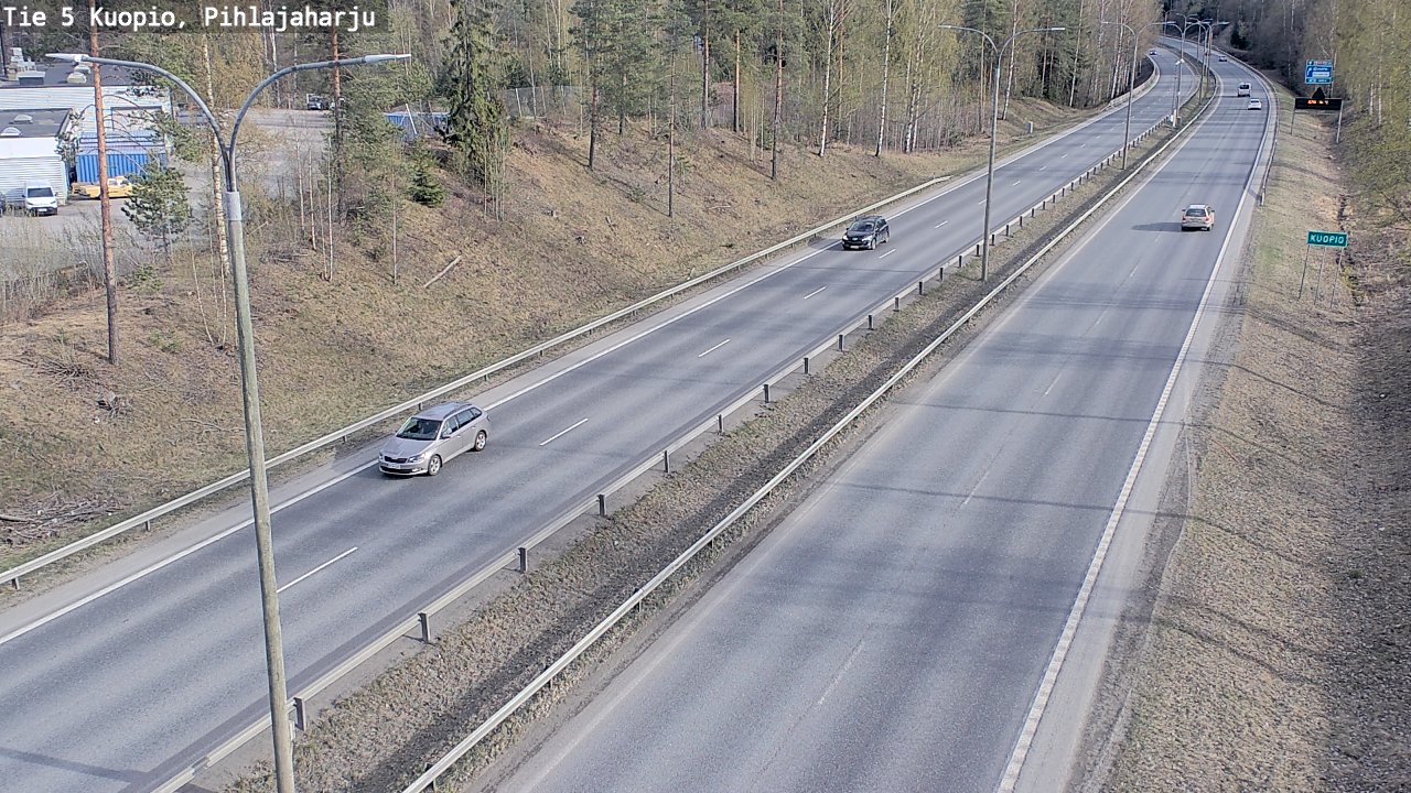 Weather Camera Image Road 5 Kuopio, Pihlajaharju, Kuopio, Pohjois-Savo