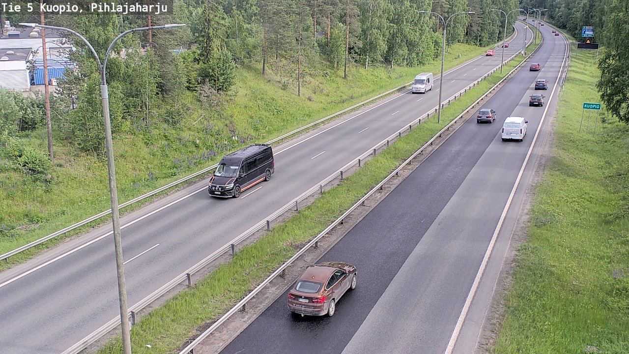 Kelikamerat Kuva Tie 5 Kuopio, Pihlajaharju, Kuopio, Pohjois-Savo