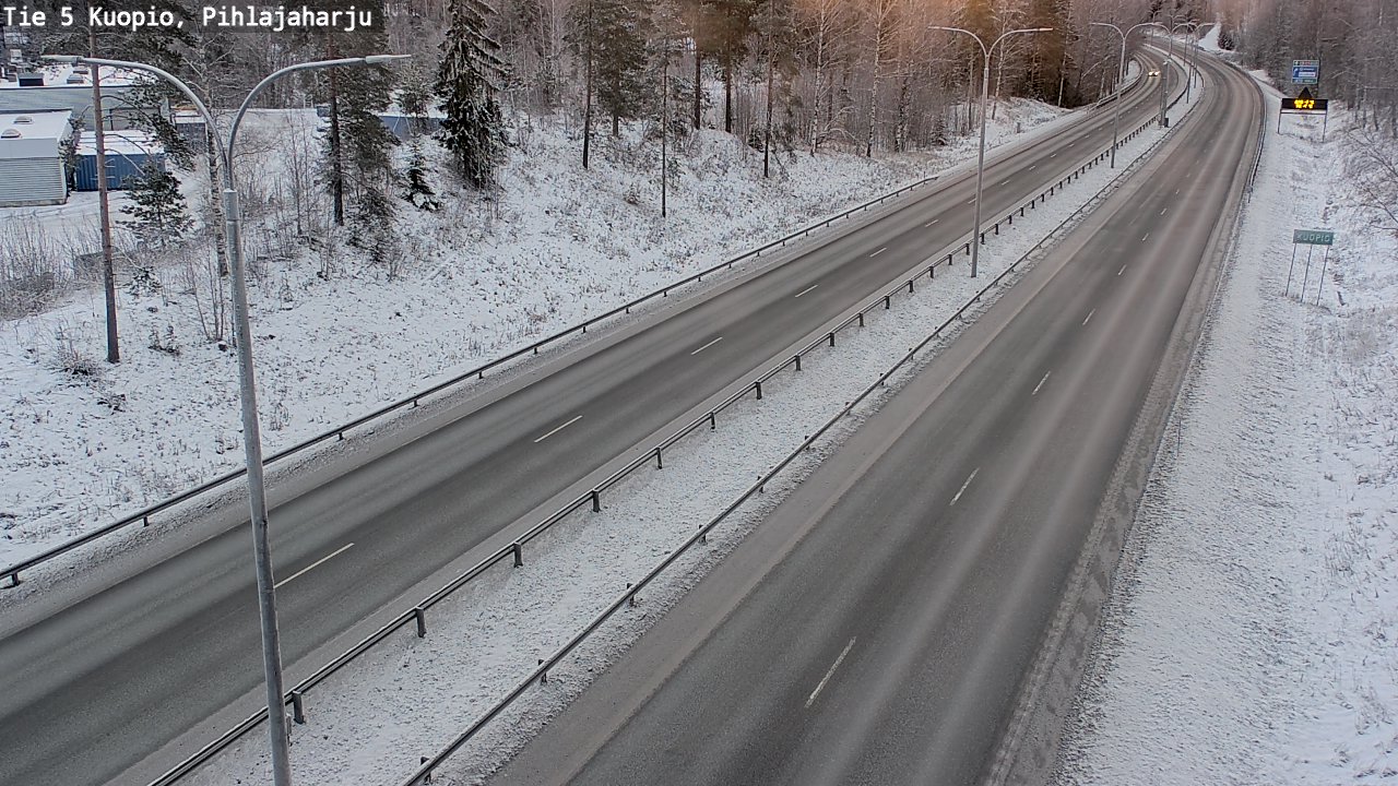 Kelikamerat Kuva Tie 5 Kuopio, Pihlajaharju, Kuopio, Pohjois-Savo