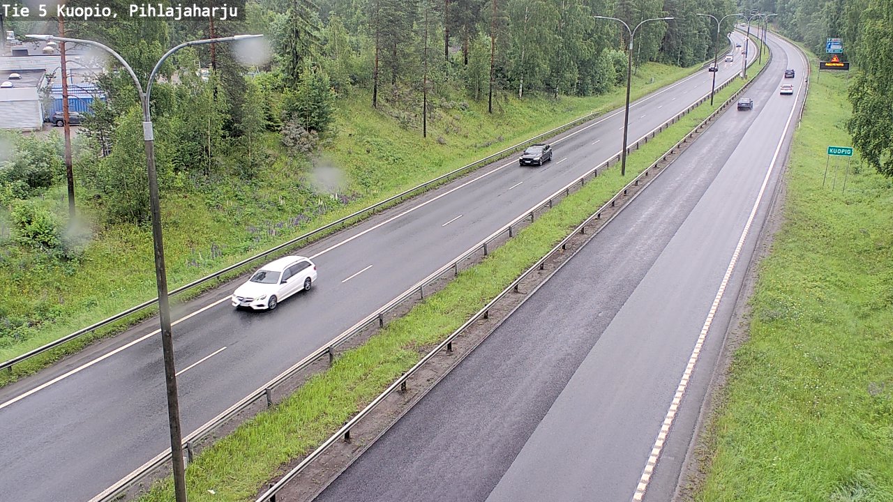 Weather Camera Image Väg 5 Kuopio, Pihlajaharju, Kuopio, Pohjois-Savo