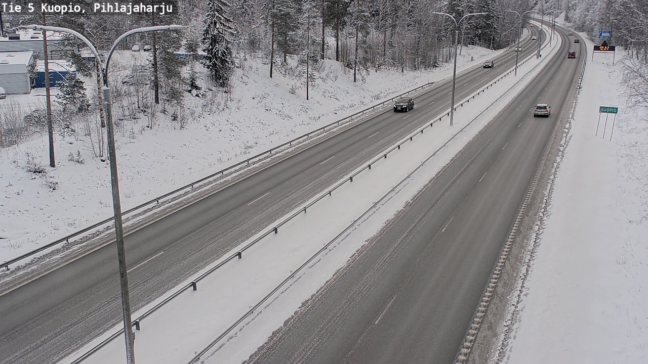 Kelikamerat Kuva Tie 5 Kuopio, Pihlajaharju, Kuopio, Pohjois-Savo