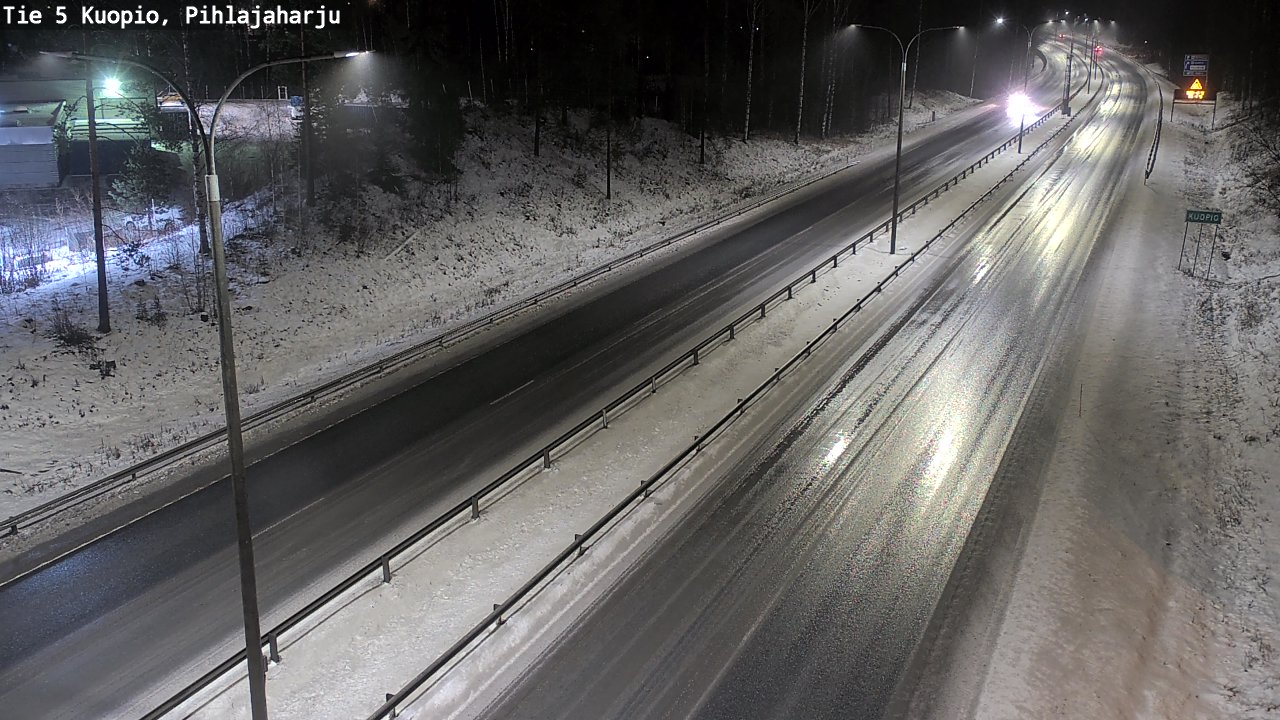 Weather Camera Image Road 5 Kuopio, Pihlajaharju, Kuopio, Pohjois-Savo