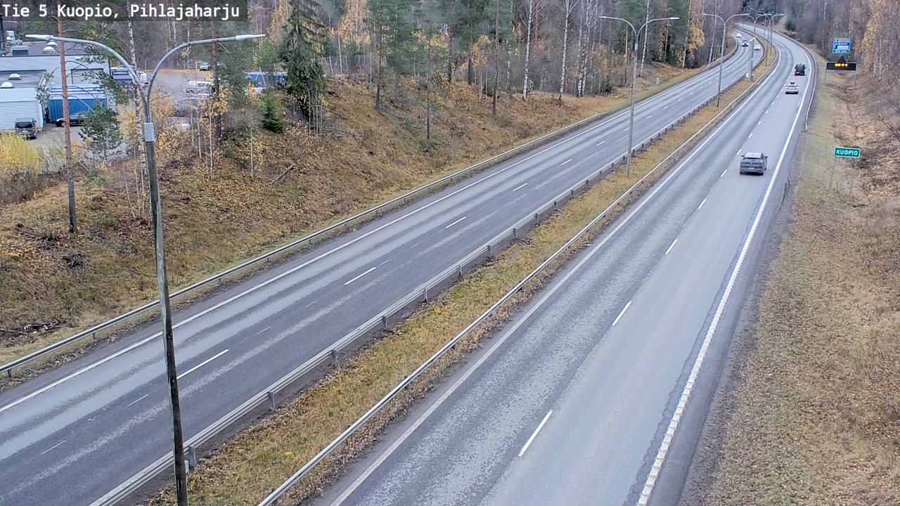 Weather Camera Image Väg 5 Kuopio, Pihlajaharju, Kuopio, Pohjois-Savo