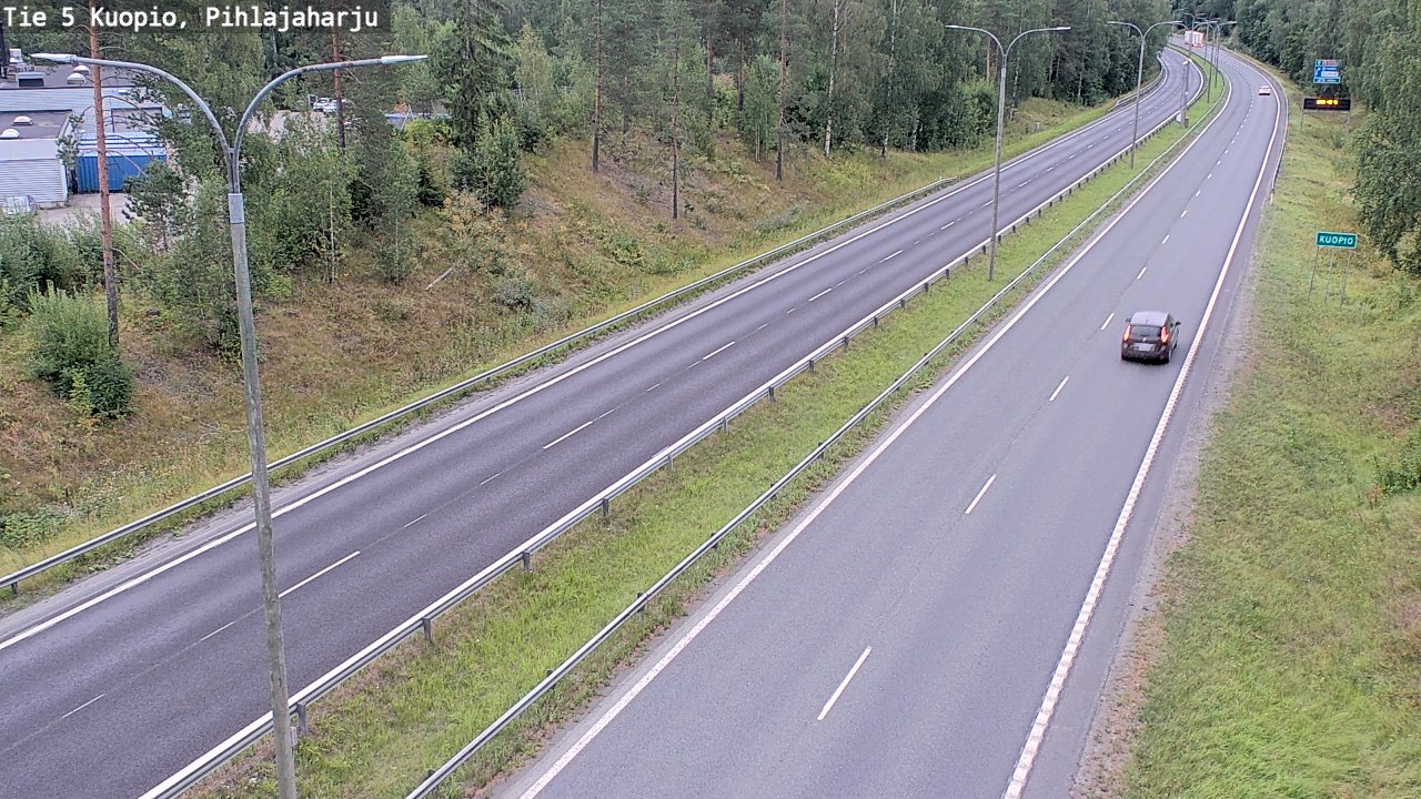 Kelikamerat Kuva Tie 5 Kuopio, Pihlajaharju, Kuopio, Pohjois-Savo
