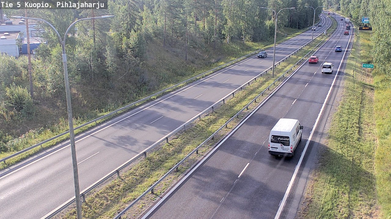 Weather Camera Image Väg 5 Kuopio, Pihlajaharju, Kuopio, Pohjois-Savo