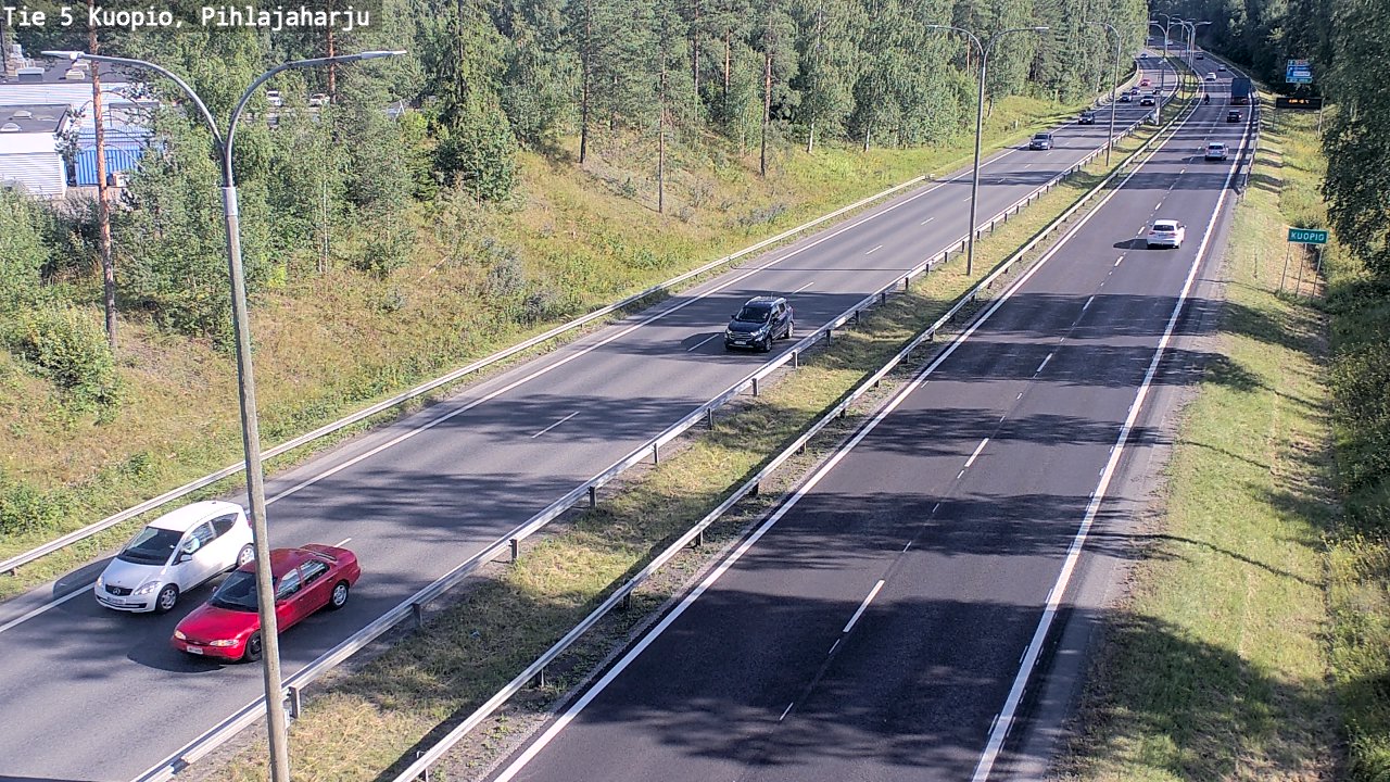 Kelikamerat Kuva Tie 5 Kuopio, Pihlajaharju, Kuopio, Pohjois-Savo