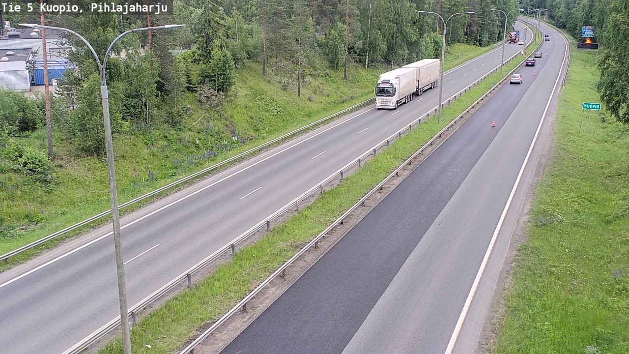 Kelikamerat Kuva Tie 5 Kuopio, Pihlajaharju, Kuopio, Pohjois-Savo
