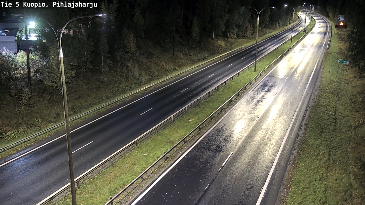 Weather Camera Image Road 5 Kuopio, Pihlajaharju, Kuopio, Pohjois-Savo