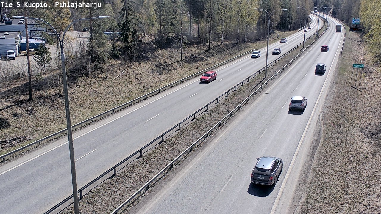 Weather Camera Image Road 5 Kuopio, Pihlajaharju, Kuopio, Pohjois-Savo