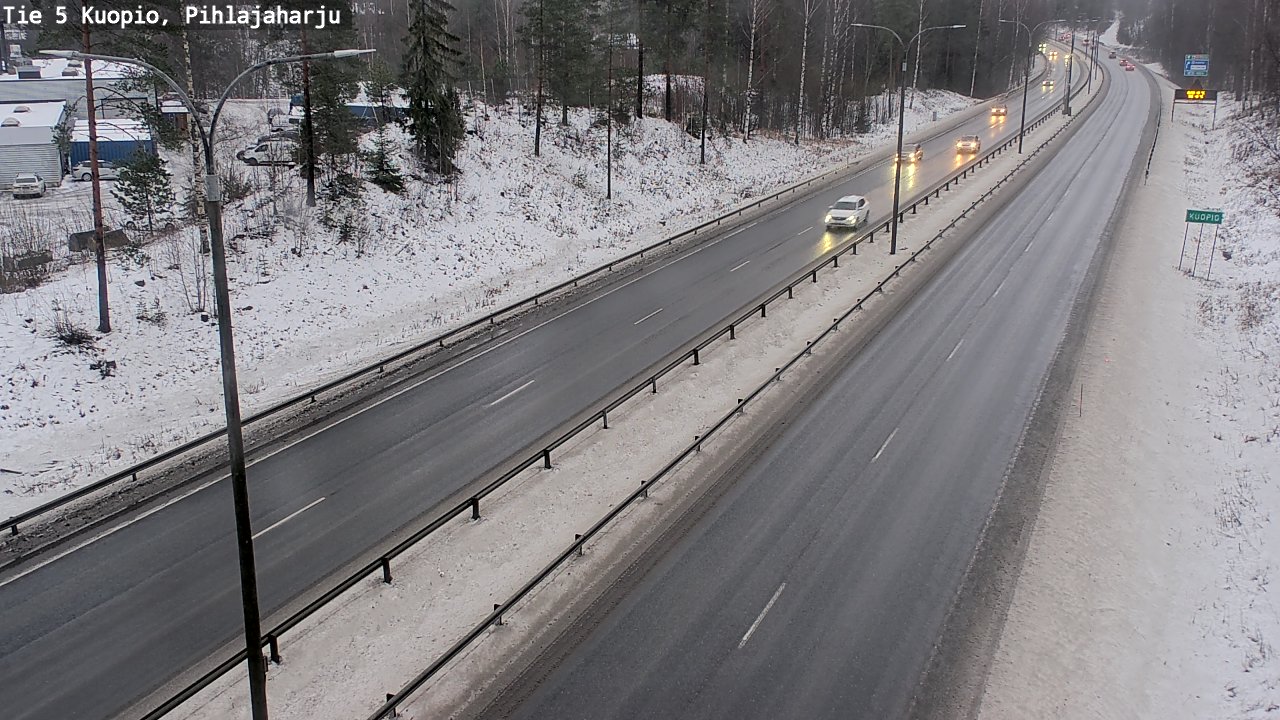Weather Camera Image Road 5 Kuopio, Pihlajaharju, Kuopio, Pohjois-Savo