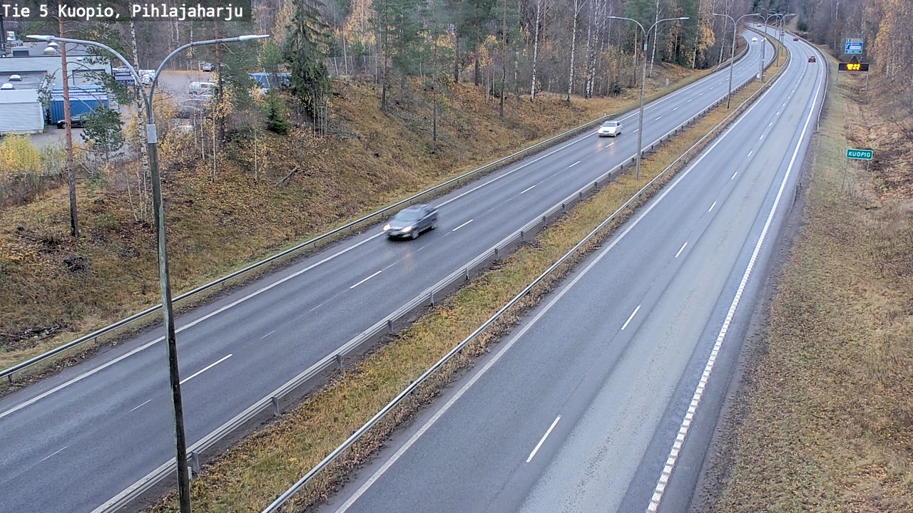 Weather Camera Image Väg 5 Kuopio, Pihlajaharju, Kuopio, Pohjois-Savo
