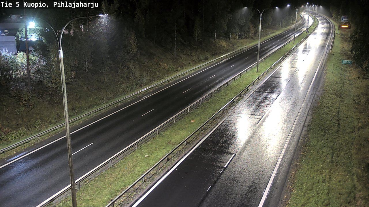Weather Camera Image Road 5 Kuopio, Pihlajaharju, Kuopio, Pohjois-Savo