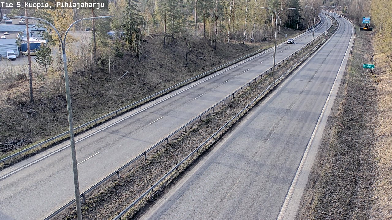 Weather Camera Image Road 5 Kuopio, Pihlajaharju, Kuopio, Pohjois-Savo