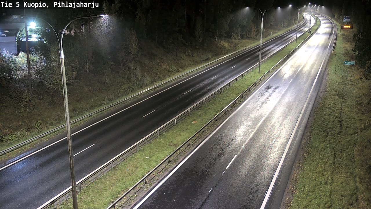 Weather Camera Image Road 5 Kuopio, Pihlajaharju, Kuopio, Pohjois-Savo