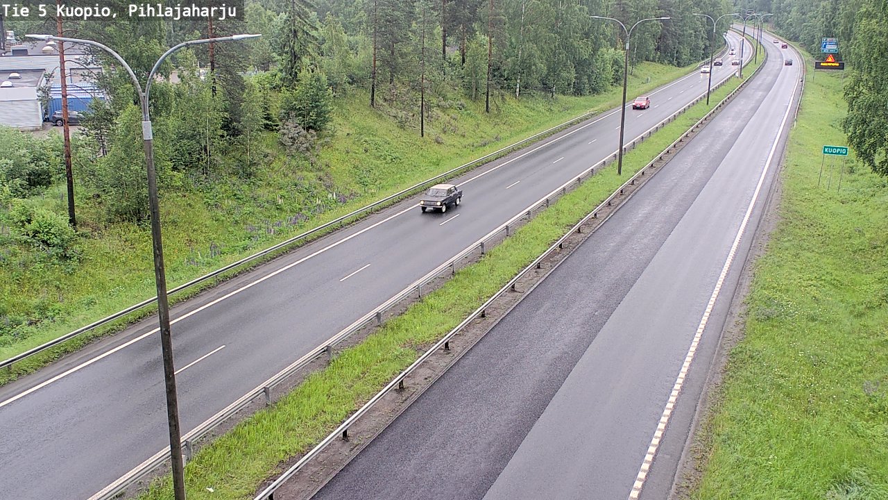 Weather Camera Image Väg 5 Kuopio, Pihlajaharju, Kuopio, Pohjois-Savo