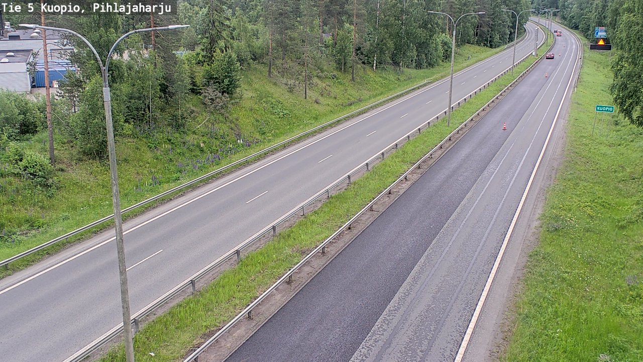 Kelikamerat Kuva Tie 5 Kuopio, Pihlajaharju, Kuopio, Pohjois-Savo