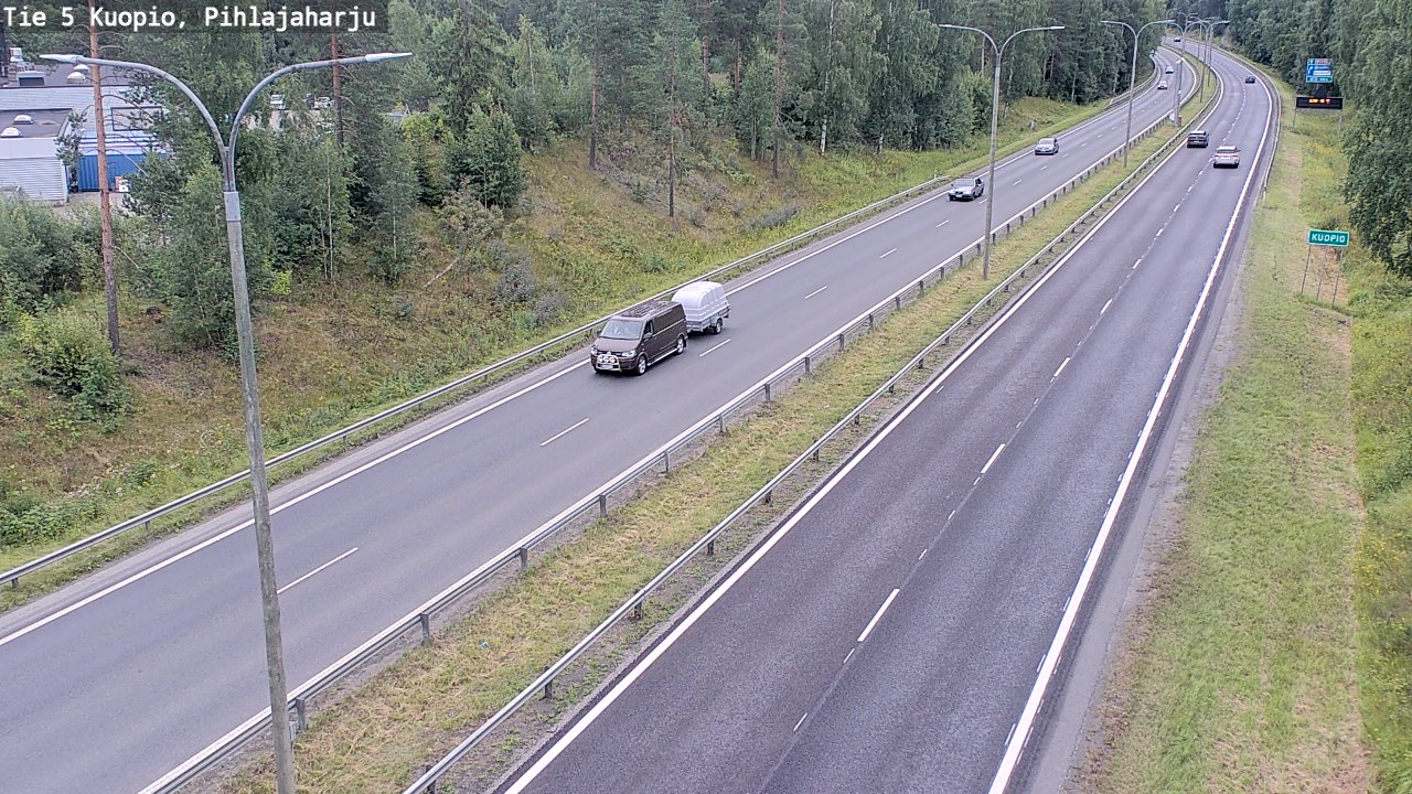 Weather Camera Image Väg 5 Kuopio, Pihlajaharju, Kuopio, Pohjois-Savo