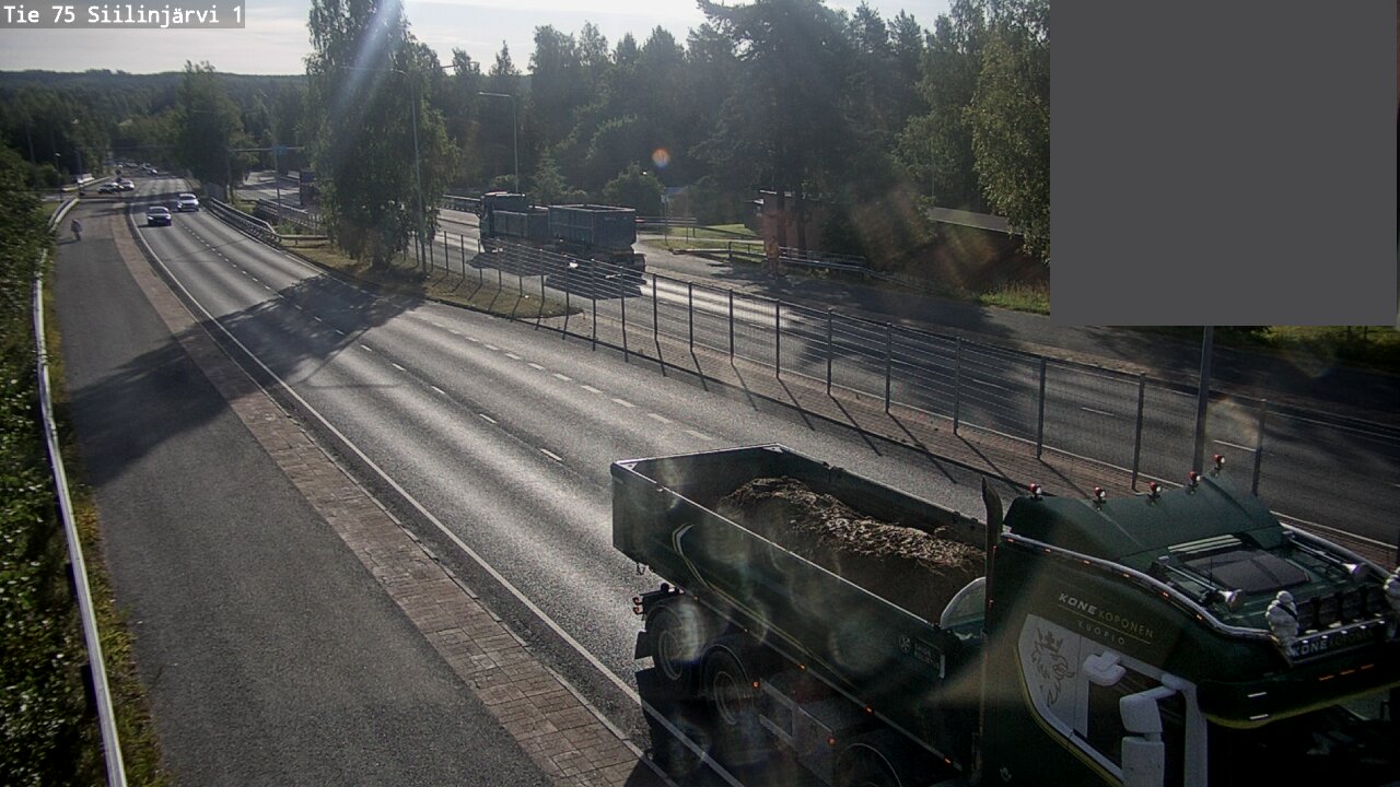 Weather Camera Image Road 75 Siilinjärvi1, Siilinjärvi, Pohjois-Savo